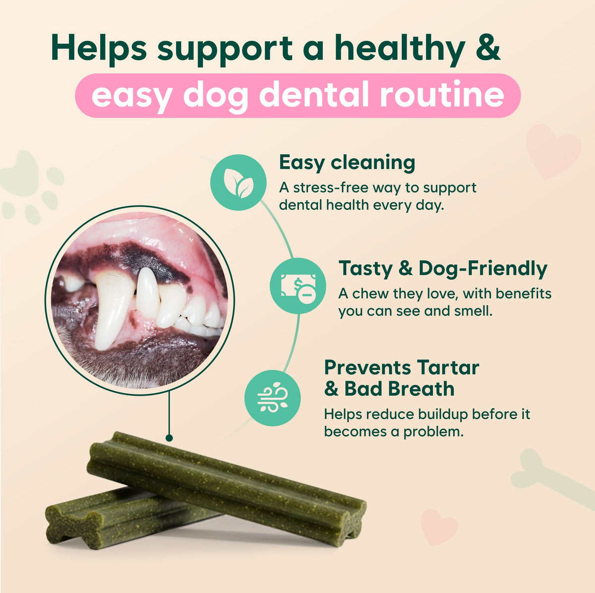 Fresh Breath Chews for dogs (Probiotics)